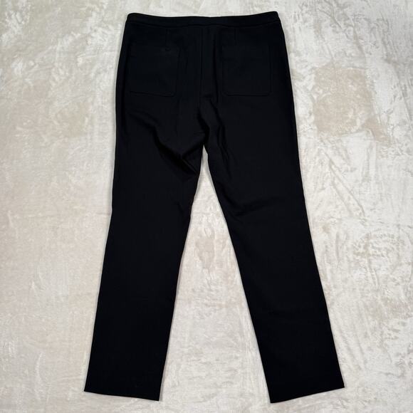 The Reset R Label Trouser Pants Women's Size Medium M Cropped Stretch Black - Picture 4 of 8